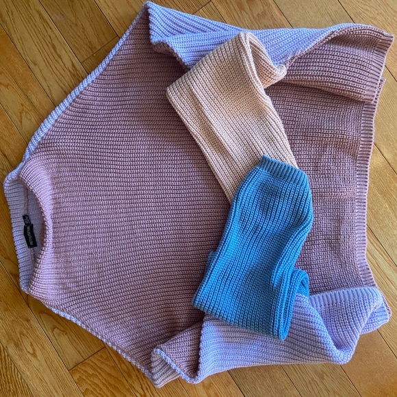 PRETTY LITTLE THING COLOUR BLOCK SWEATER - Picture 3 of 4